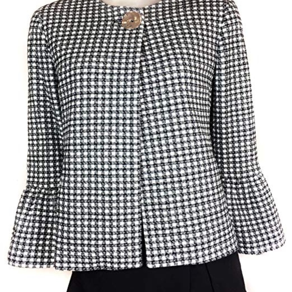 Zara Gingham Check Cardigan Jacket Fall 2017 - Picture 8 of 8